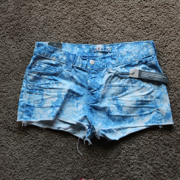 J Brand Pants - NWT J Brand Blue Tie Dye Cut-Off Shorts 26